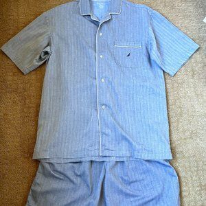 Nautica Mens 3 Piece Short Pajamas M NWOT